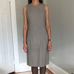 Vintage Carlisle houndstooth knee length dress